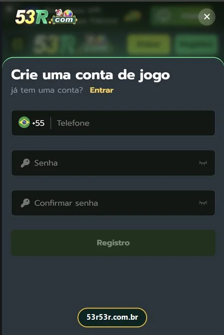App do 53R em funcionamento